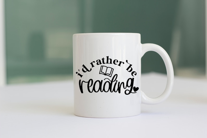 I'd Rather Be Reading Svg, Book Lover Svg, Book Nerd Svg, Book Worm Svg ...