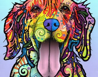 Dog Is Love Dean Russo, impression d'art signée en direct de l'atelier