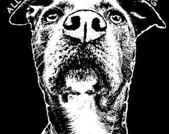 L'amour et un chien Dean Russo, impression d'art signée directement de l'atelier