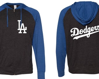 Los Angeles Dodgers Zip Up Hoodie - Dodgers Hoodie - Dodgers Zip Up