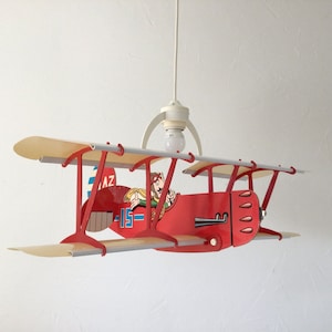 Vintage-Flugzeug-Hängedekoration für Kinder