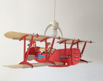 Suspension enfant avion vintage