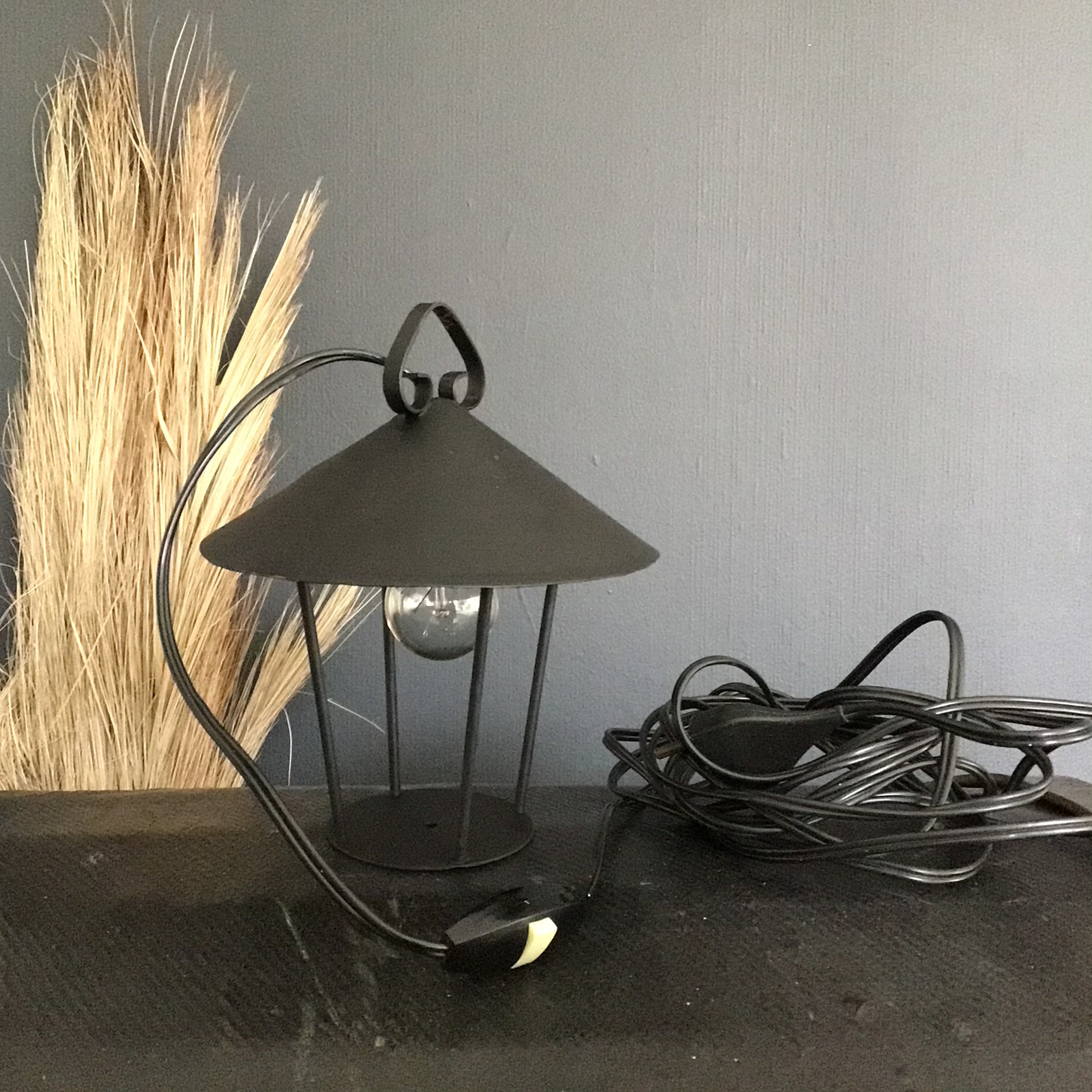 Lanterne Noire Mat Ancienne