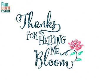 Download Free Thank You For Helping Me Grow Svg Etsy SVG Cut Files