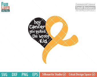 Download Pediatric Cancer Svg Etsy