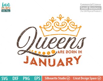 Download Queens are born in january svg | Etsy