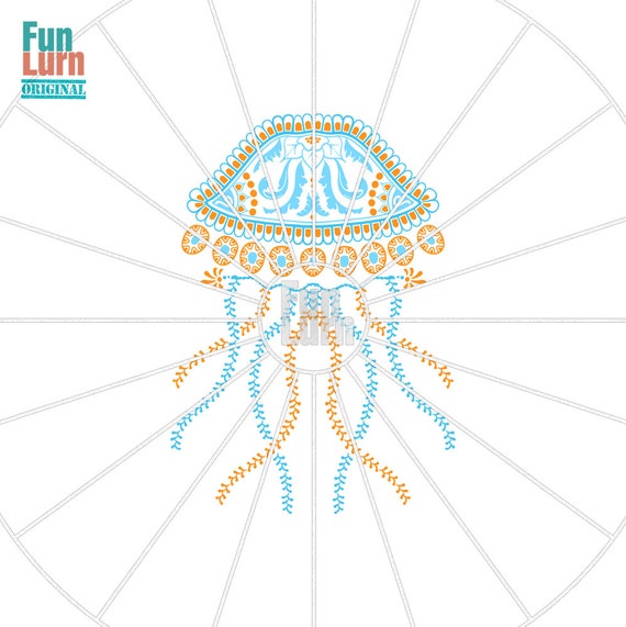 Download Zentangle Jelly Fish Svg Doodle Art Jelly Fish Mandala Etsy