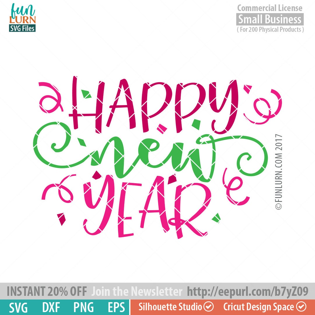 Happy New Year SVG, Bling in the New Year SVG, New Year Svg, Party