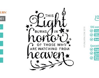 Memorial Ornament SVG, Remembrance Lantern, In Loving Memory (Digital SVG File)