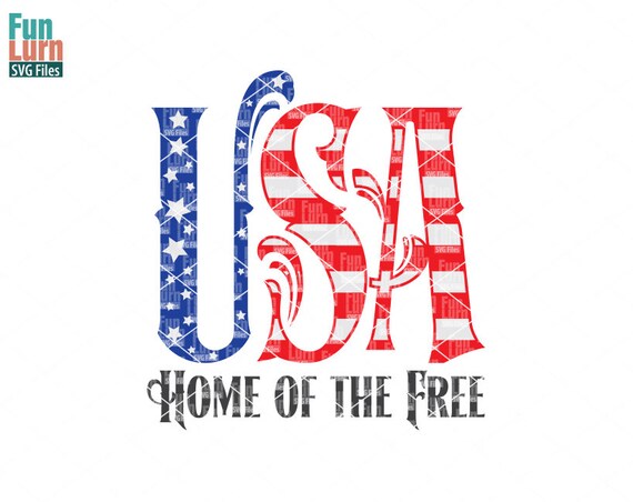 Download Free Memorial Day Svg 4th Of July Svg Usa Home Of Free Svg Etsy SVG DXF Cut File