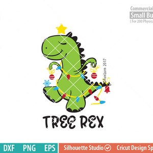 L’arbre Rex SVG, SVG de Noël, arbre de Noël SVG, cloche, étoile, ornements, fichier de coupe, coupe, svg png dxf eps