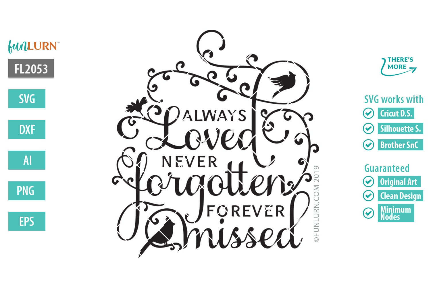 Download Always Loved Never Forgotten Forever Missed Svg In Loving Etsy