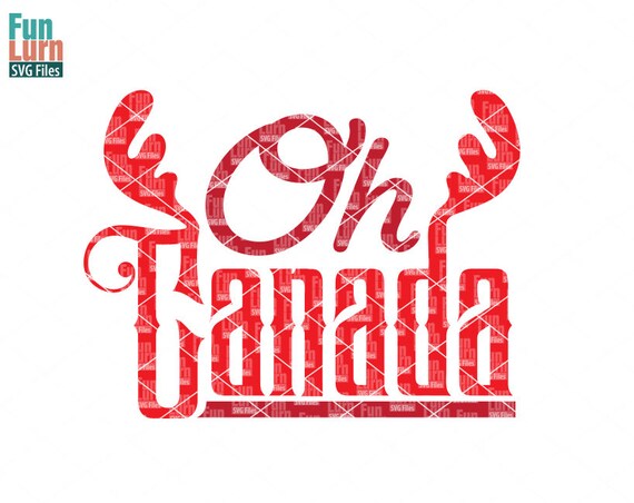 Download Free Oh Canada Svg Moose Antlers Canada Day Svg Strong Free Etsy SVG Cut Files