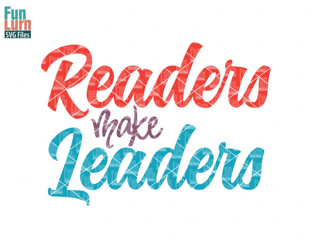Readers Make Leaders Library SVG Design (digital File) - Etsy