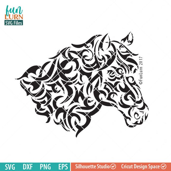 Download Horse Tribal Art Svg Horse Tattoo Tribal Art Svg Png Dxf Etsy PSD Mockup Templates