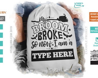 My Broom Broke SVG, Halloween Nurse Design (Digital Download)