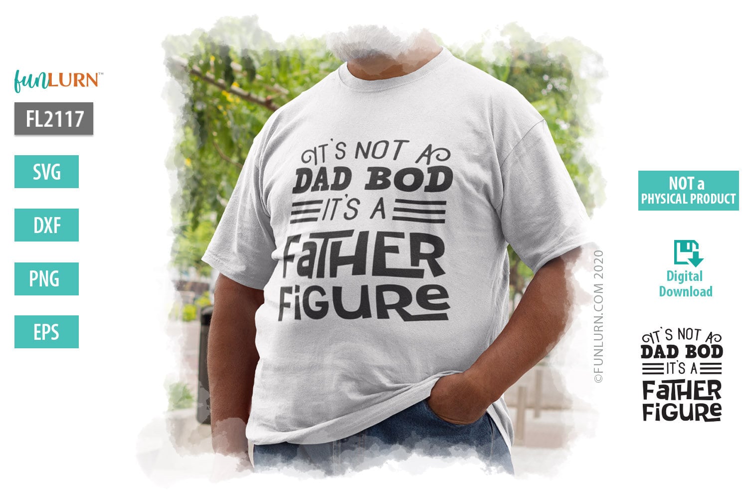 Download Its Not A Dad Bod Its A Father Figure Svgdxfpng Eps Funny Etsy