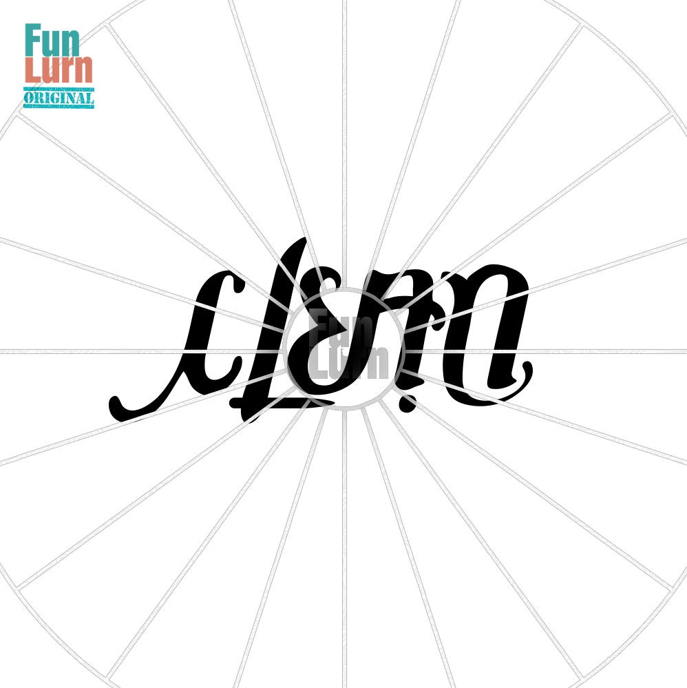 Download Dishwasher Magnet clean dirty Ambigram Digital Cutting | Etsy