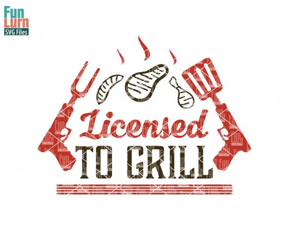 Download Father's day svg Licensed to Grill svg grill bbq | Etsy