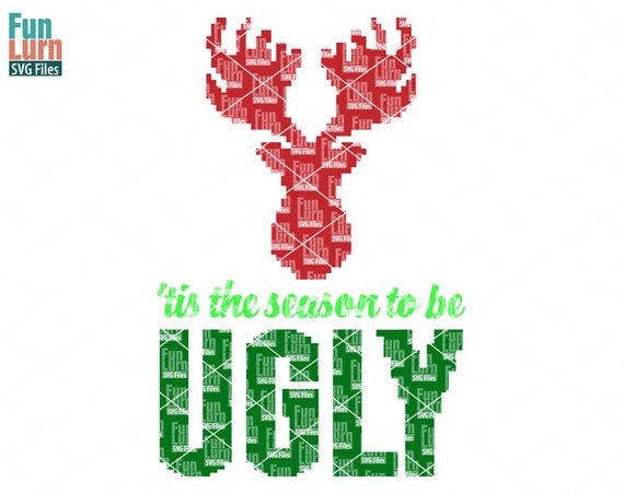 Ugly Christmas Sweater SVG It is the Season SVG Christmas | Etsy