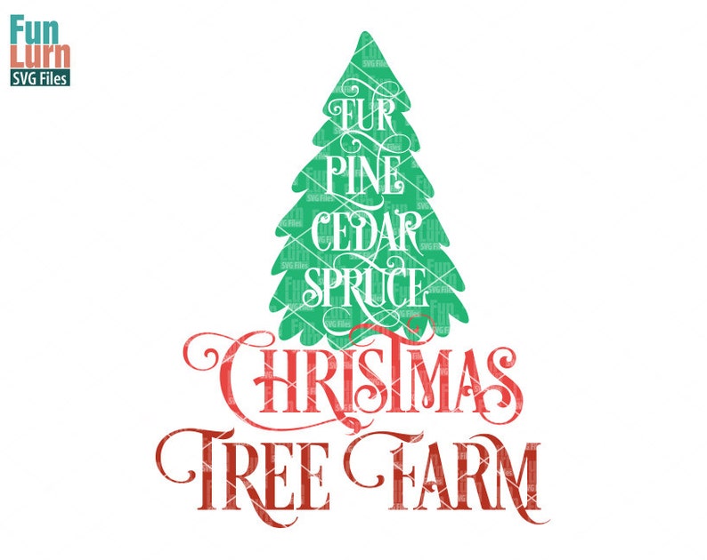Download Free Christmas Tree Farm Svg Christmas Svg Word Art Word Tree Etsy SVG DXF Cut File