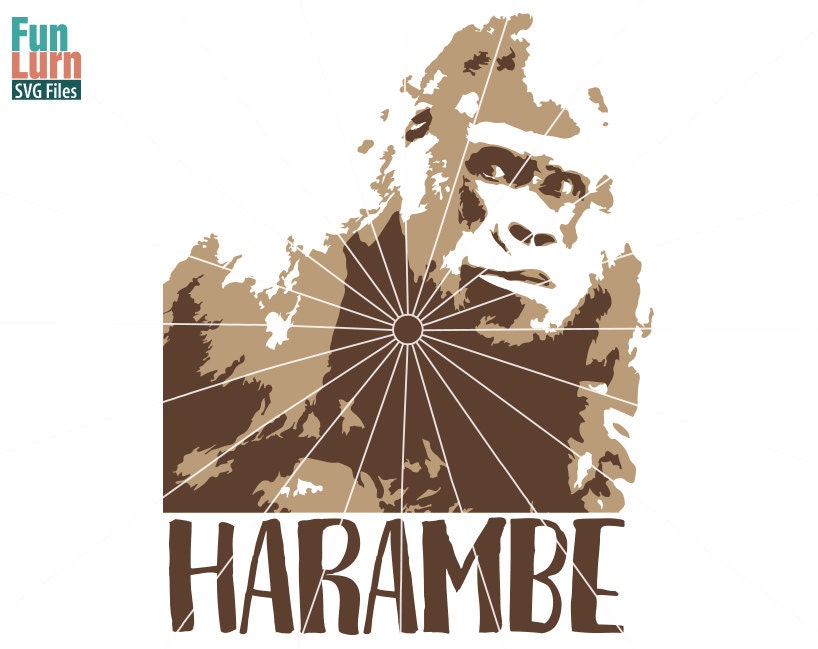Maglietta Harambe Mount Rushmore – Grafica Uomo, 100% Cotone, Taglia M - Foto 4