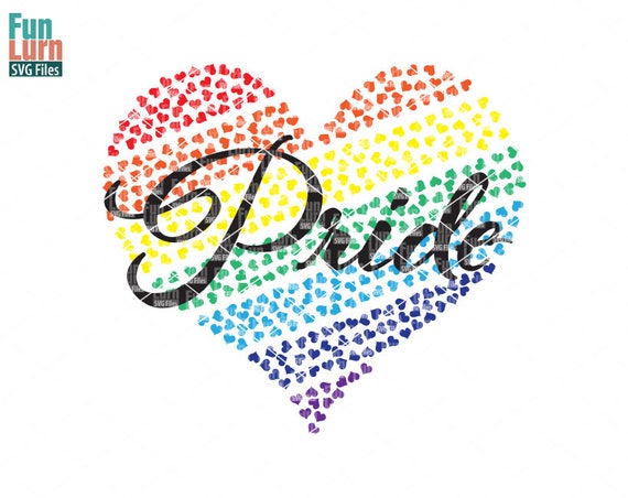 Download Free Rainbow Svg Gay Pride Svg Rainbow Heart Svg Hearts Not Etsy SVG Cut Files