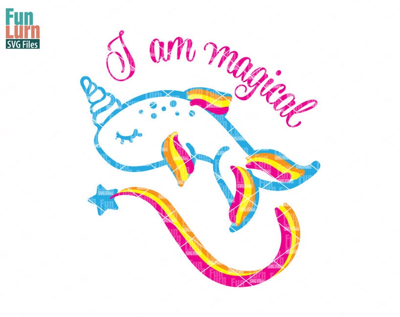 Download Narwhal svg Unicorn svg Dream Big Unicorn horn Believe | Etsy