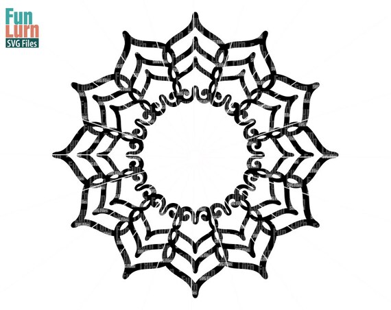Download Mandala Svg Mandala Monogram Svg Zentangle Halloween Etsy
