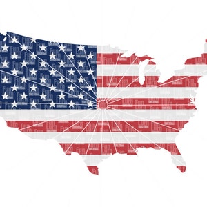 7 月 4 日の svg、米国地図の svg、旗、米国、アメリカ合衆国、私はアメリカが大好き、愛国心、赤、白、青、星条旗、svg png dxf eps zip