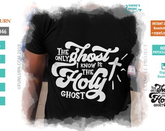 Holy Ghost Christian Halloween SVG, Fall-o-ween Design (Digital Download)
