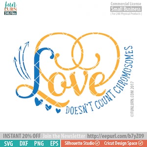 Liebe zählt nicht, Chromosomen Svg, Down-Syndrom SVG, Liebe Svg, Down-Syndrom Bewusstsein, zwei Farbe Band Svg Png Dxf eps