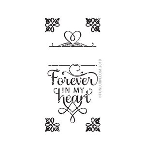 Forever in my heart svg, dans la mémoire aimante, Memorial svg, en svg souvenir, dans la mémoire aimante svg, vous manquez à jamais svg, lanterne commémorative