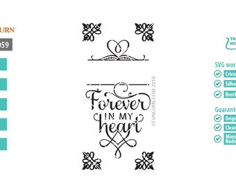 Memorial Lantern SVG, Forever In My Heart Cut File (Digital File)