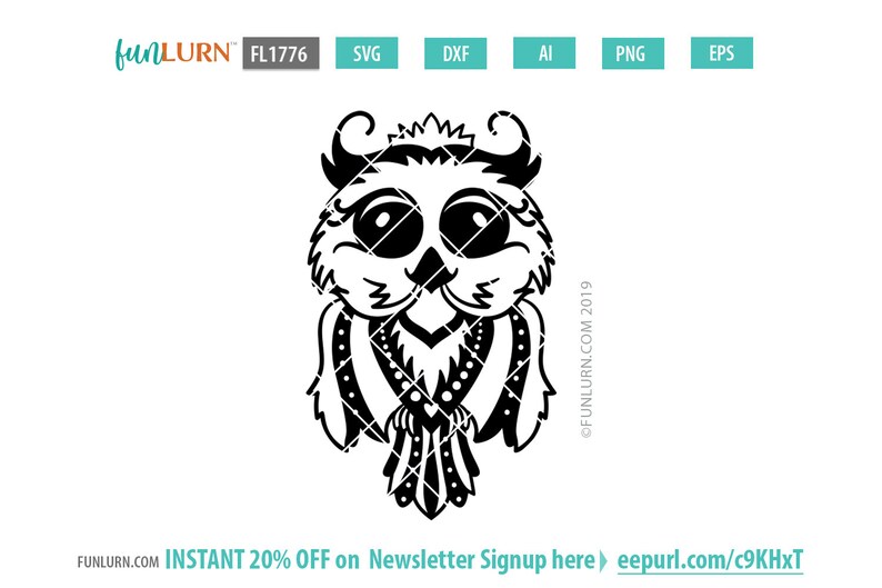 Download Simple Cute Owl design one layered for cutting machines ...