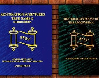 The Power Two Pack-Restoration Scriptures LARGER PRINT Gen.- Rev.+ 18 Modern English Apocrypha Books