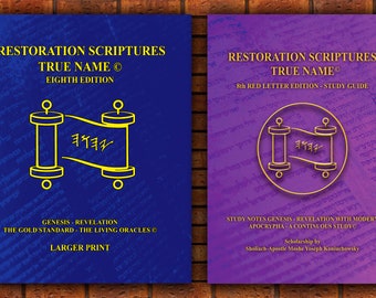 The Complete Two Pack Restoration Scriptures Larger Print-Gen.- Rev. + Study Guide