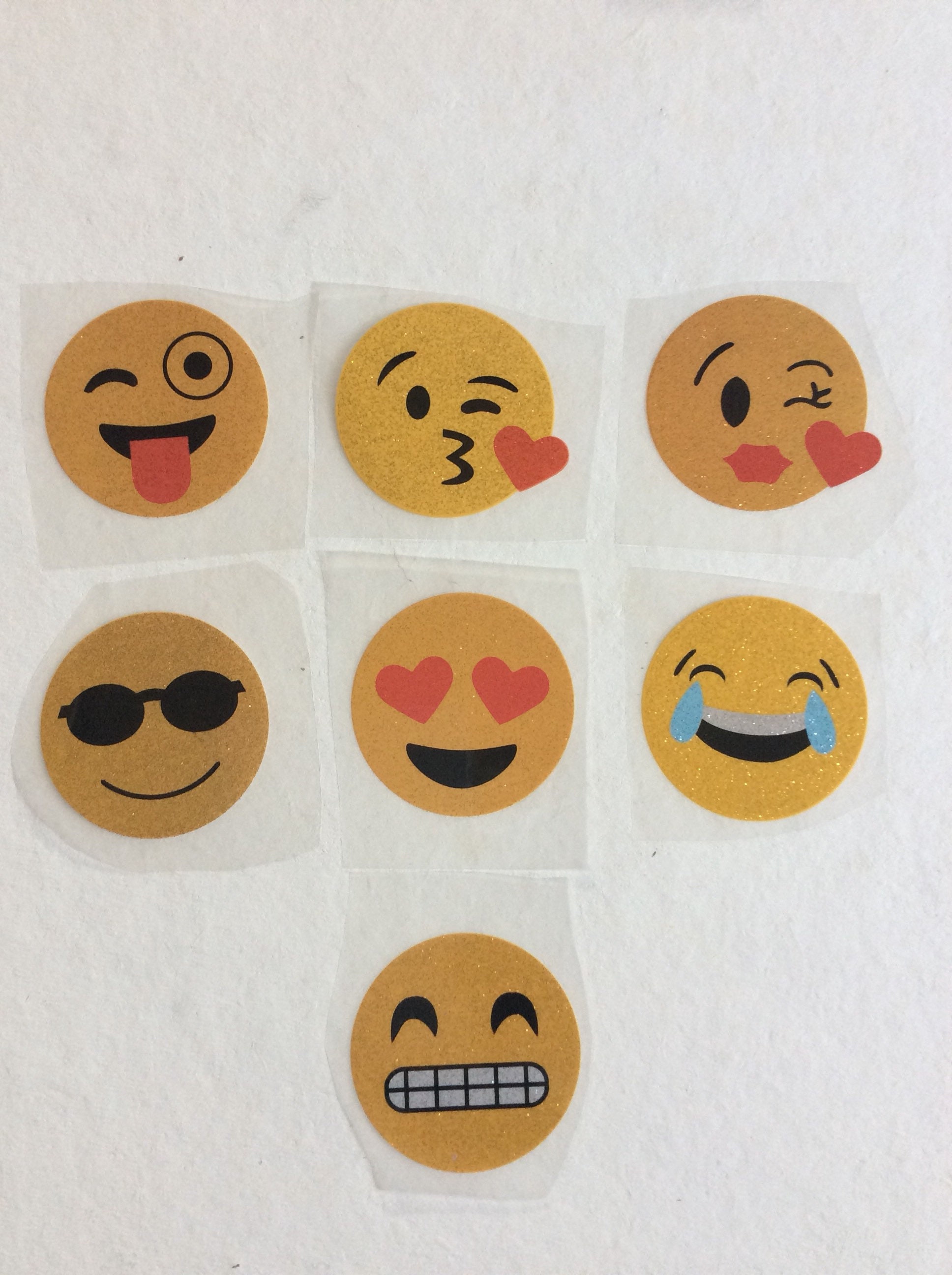 50 Vinyl Emoji Transfer Great for All Fabric and Colors | Etsy
