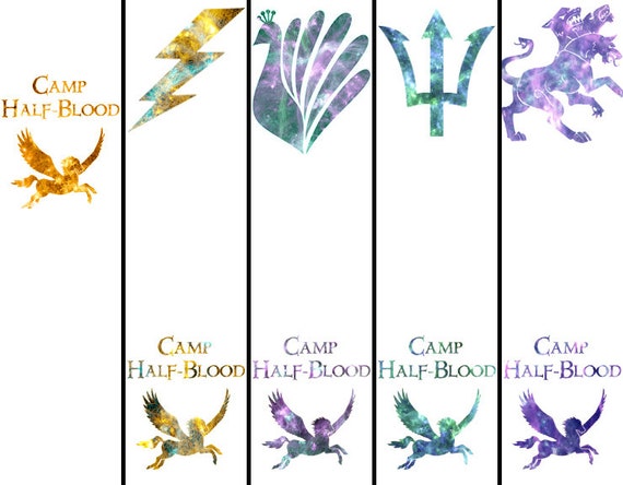 Camp Half Blood Cabin Bookmarks Etsy
