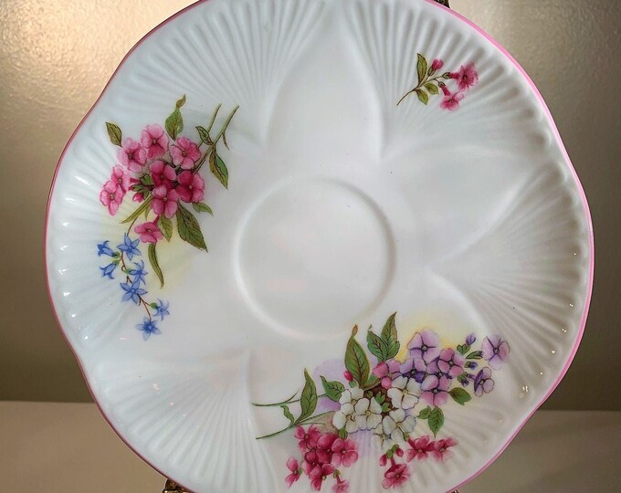 Shelley Fine Bone China Stocks 13428 Saucer, 1940's Dinnerware China