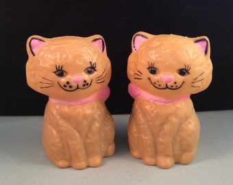 Pink Cat Salt Pepper Etsy