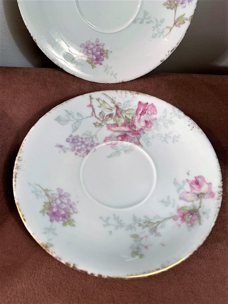 Antique Theodore Haviland Limoges France Purple Violets Fine Etsy
