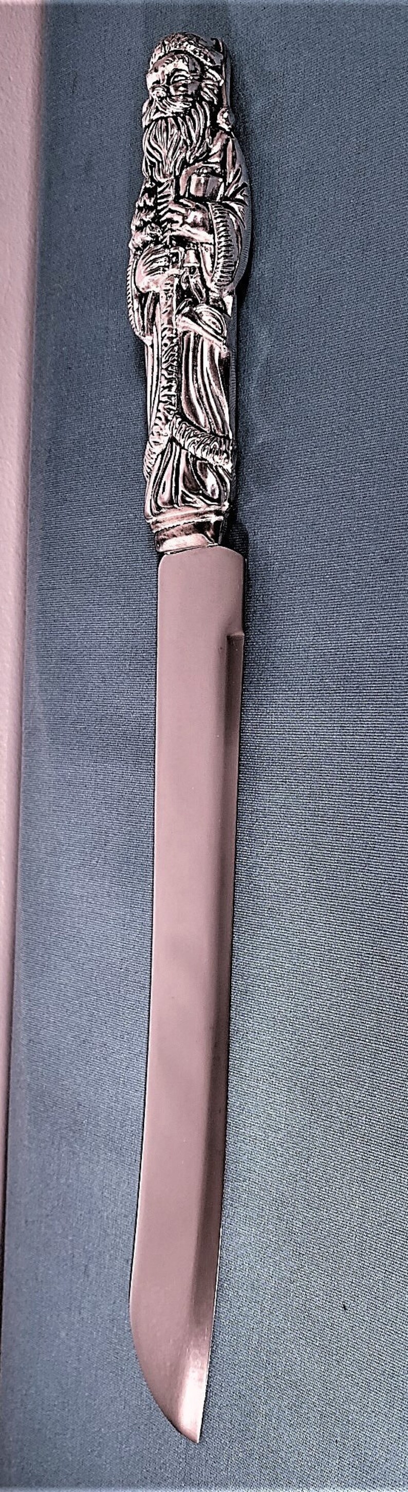 Vintage Godinger Silver Plated Santa Cake Knife Holiday Etsy