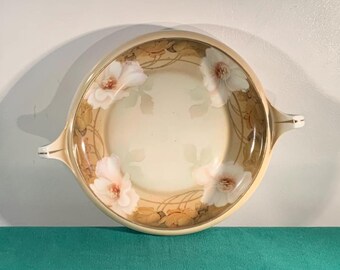 Vintage Hand Painted Porcelain Bowl RS Germany Flowers