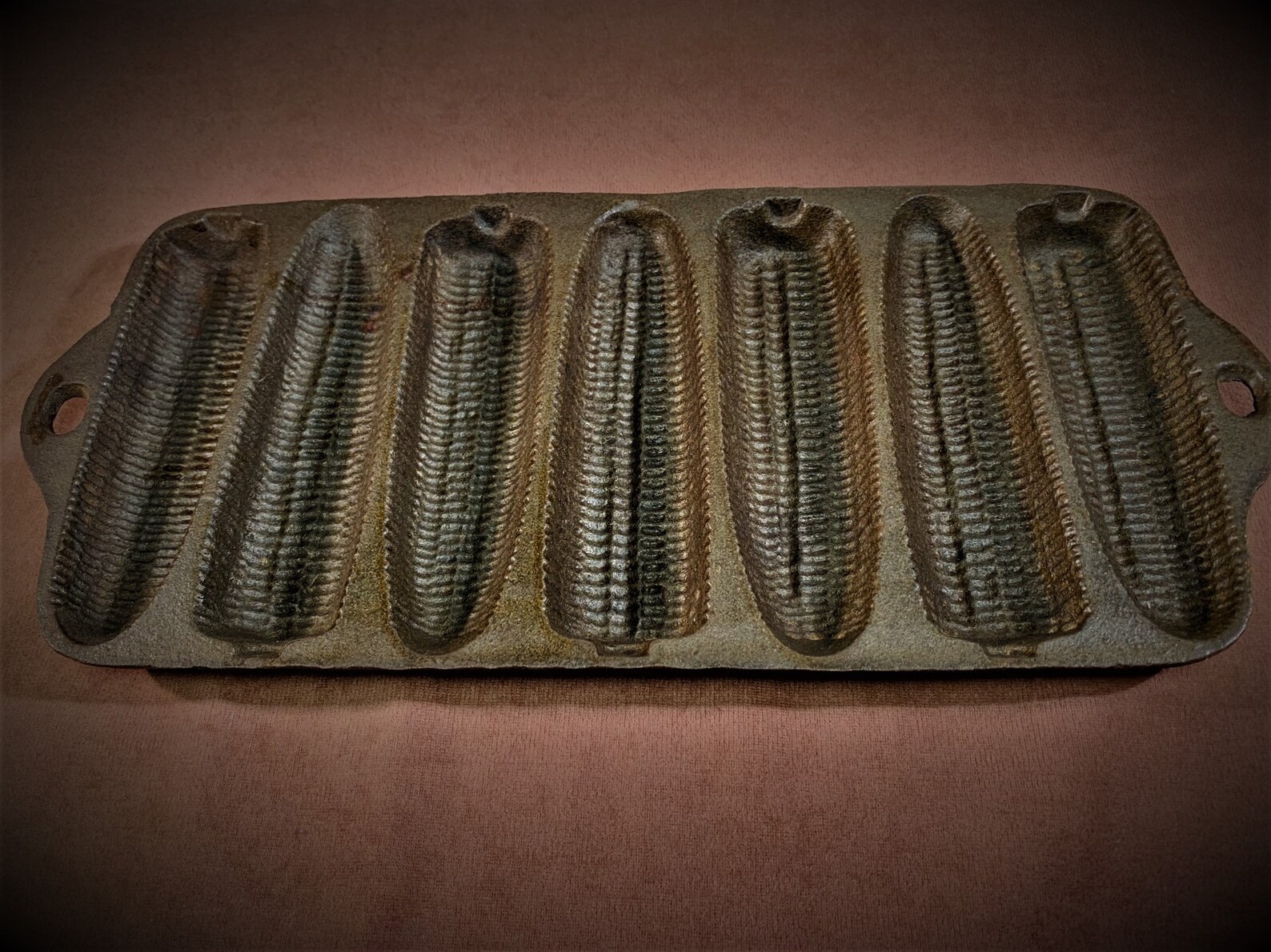 Vintage Cast Iron Corn Bread Mold Tray 7 Ear Corn Cob Mold Etsy