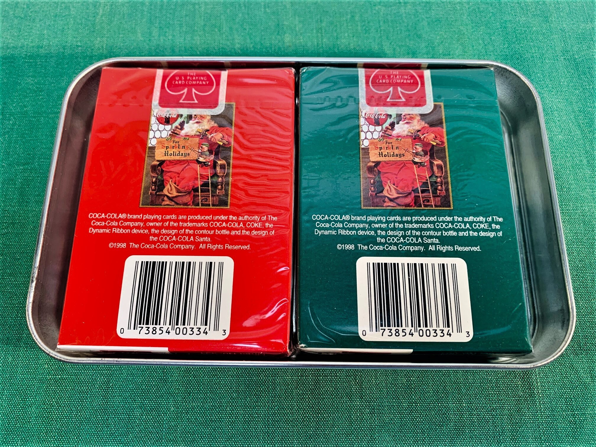 CocaCola Nostalgia Playing Cards コカコーラ Vintage 1998 Coca-Cola Christmas Nostalgia Playing Cards