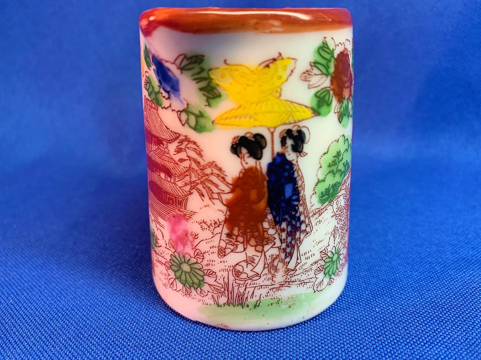 Small TT Takito Satsuma Pitcher Miniature Japanese Figural Etsy