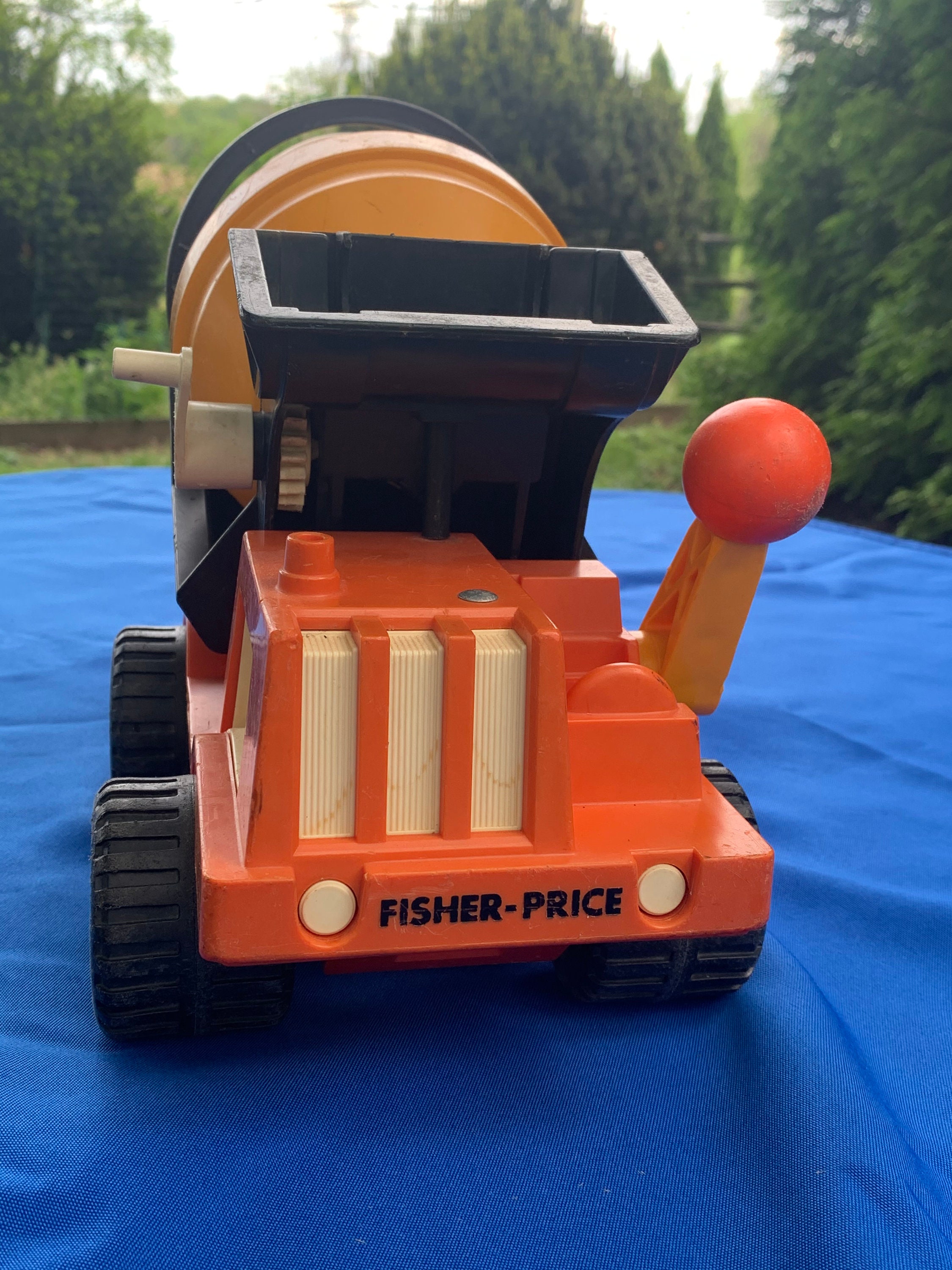Fisher Price Cement Mixer Vehicle w Big Handle Action 315 Etsy