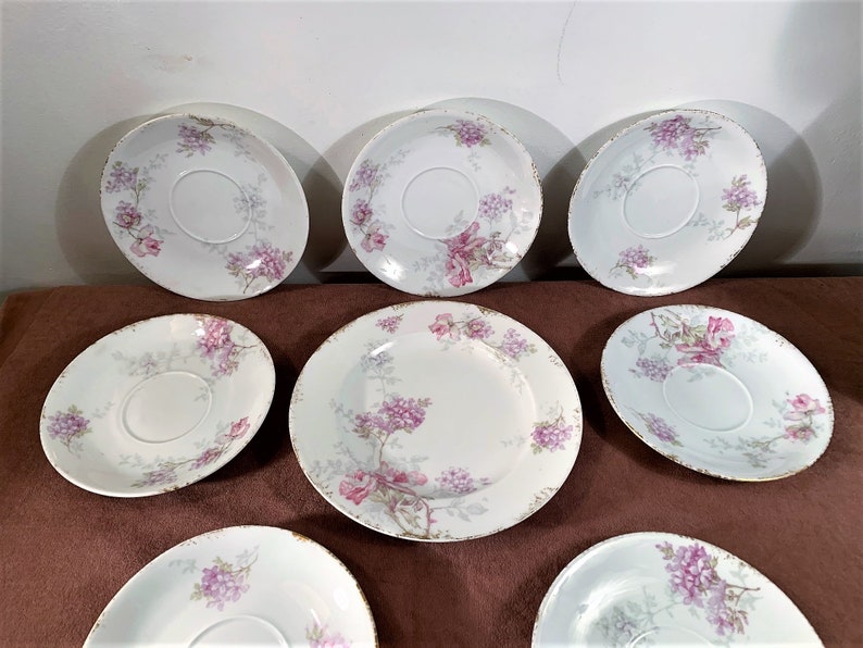 Antique Theodore Haviland Limoges France Purple Violets Fine Etsy UK