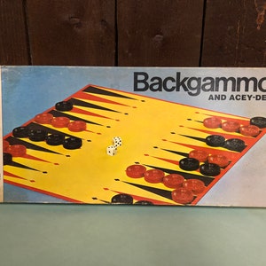 1973 Backgammon and Acey-Deucy Milton Bradley Company Vintage Board Game - Never Used - Made in USA, Springfield MA 4319 - Family Fun Night
